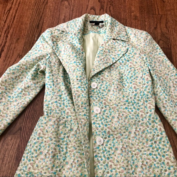Express Ditsy Floral Print Jacket, Size XS - Picture 6 of 8